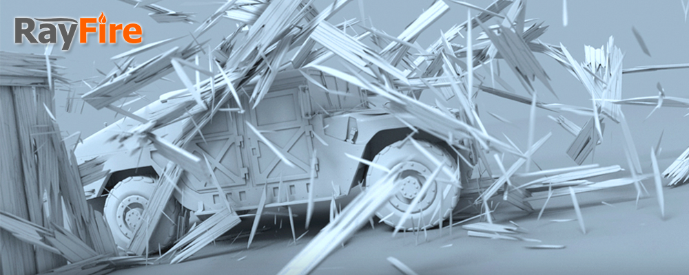 爆炸破裂效果(RayFire 1.87 for 3DS Max 2025)