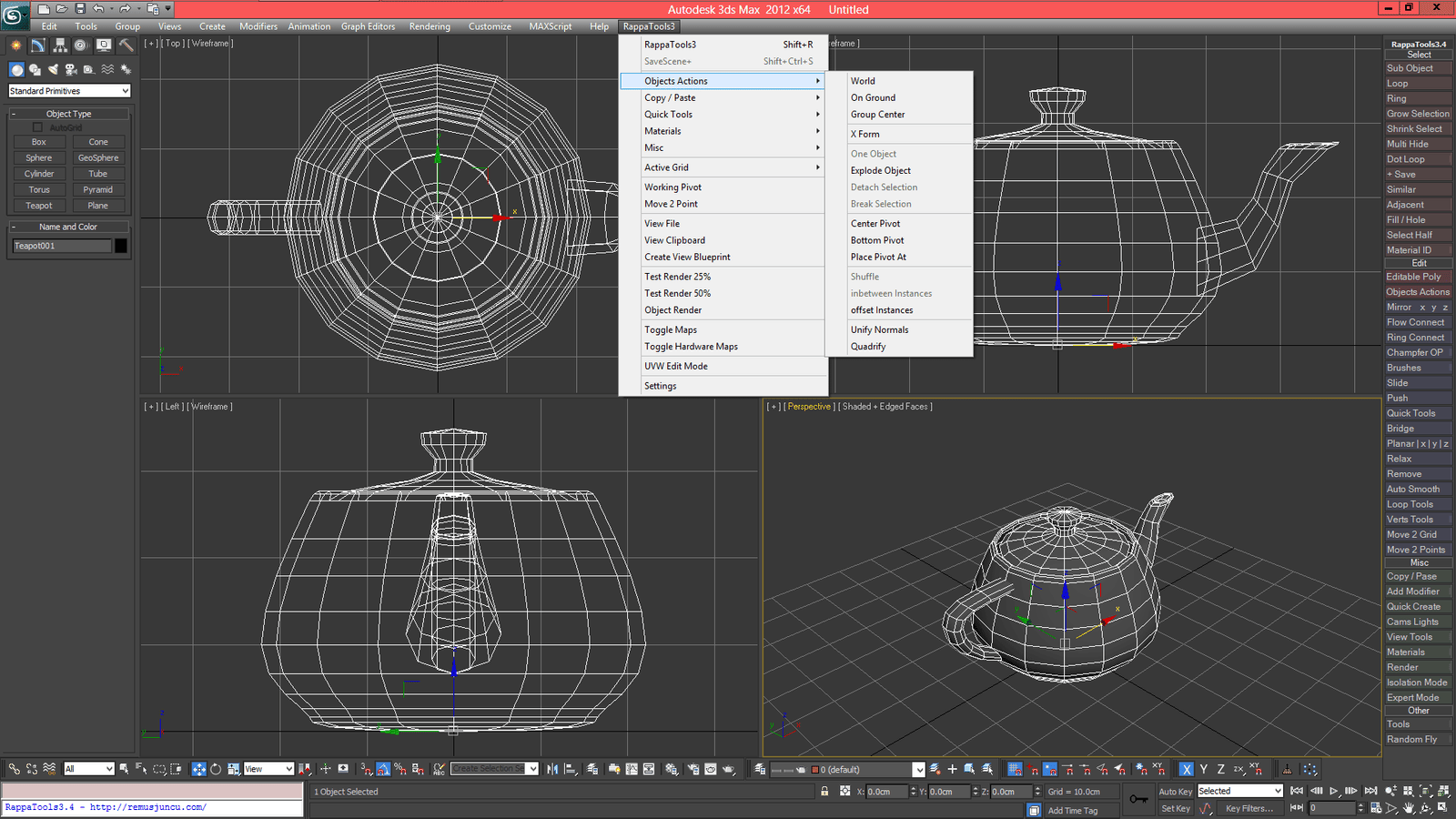 自定义快捷工具栏(Rappa Tools V3.56 3ds Max 2010-2026)