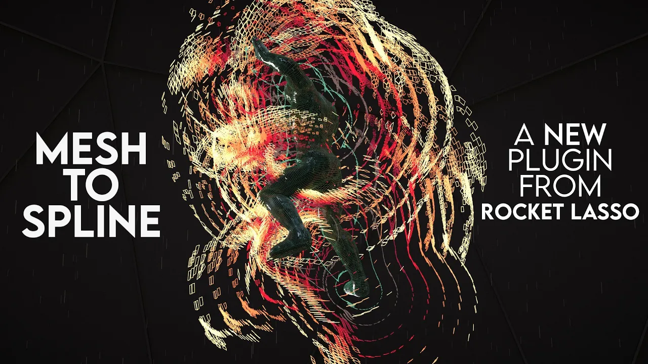 Mesh to Spline v1.0 Win/Mac(C4D多边形网格轮廓转样条线插件)