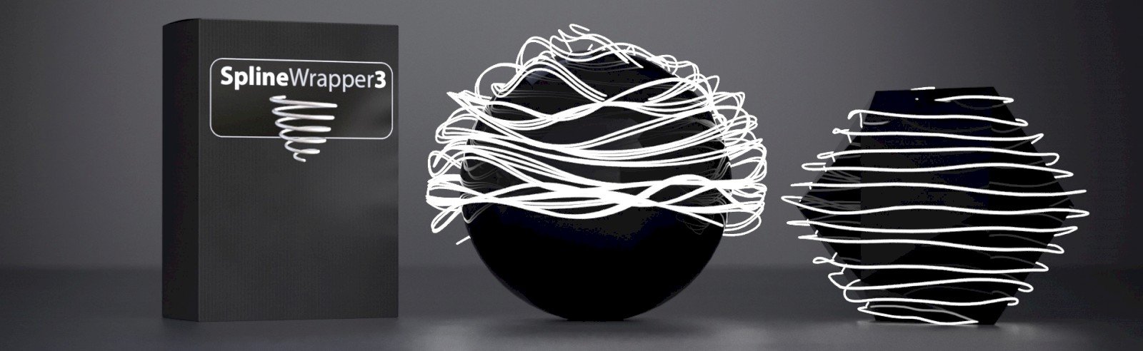 C4D样条线快速包裹动画插件(Spline Wrapper v3.0)