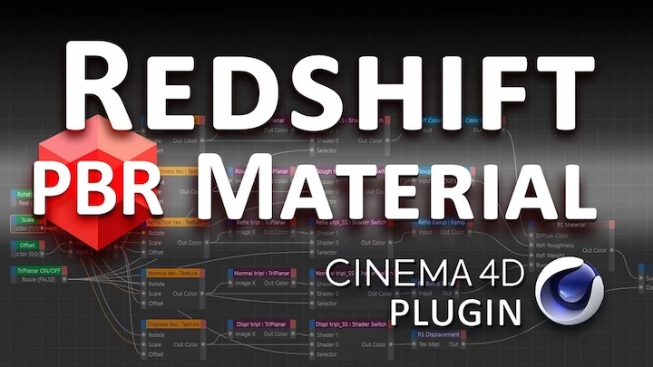 Redshift PBR Material V1.0 Win/Mac(Redshift渲染器使用PBR材质结构工具)