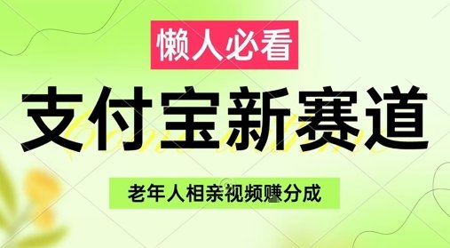 支付宝新赛道，利用老年人相亲视频，挣分成收益，轻松月入过W，操作简单  第1张