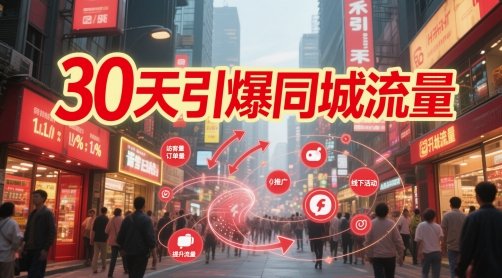 30天引爆同城流量：团购篇 认知篇 流量篇 来客篇 达人篇 老板人设IP篇 投流篇