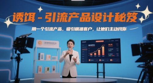 诱饵-引流产品设计秘笈，用一个引流产品，吸引精准客户，让他们主动找你