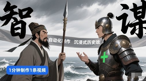 扣子工作流一键生成沉浸式历史故事，一天工作量，3分钟搞定