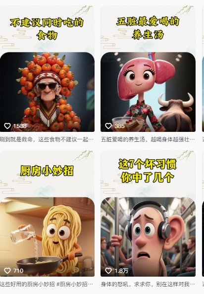 养生赛道又出新玩法，AI动画养生实操不违规，涨粉贼猛，小白也能学会  第2张