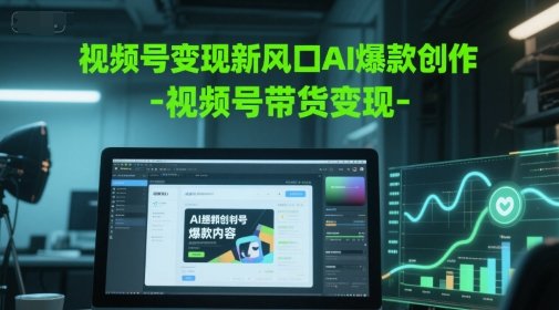 视频号变现新风口AI爆款创作-视频号带货变现  第1张