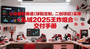 小众暴利赛道(球鞋定制，二创项目)实体+私域2025王炸组合  交付手册  第1张