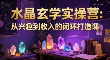 水晶玄学实操营：从兴趣到收入的闭环打造课  第1张