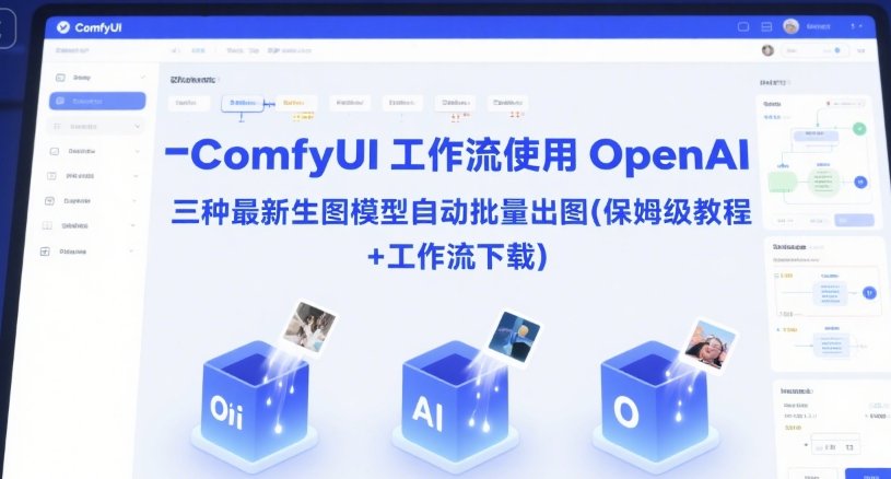 ComfyUI 工作流使用 OpenAI 三种最新生图模型自动批量出图(保姆级教程+工作流下载)