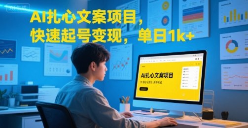 AI扎心文案项目，快速起号变现，单日1k+  第1张