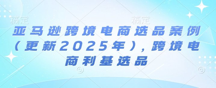 亚马逊跨境电商选品案例(更新2025年7月)，跨境电商利基选品  第1张