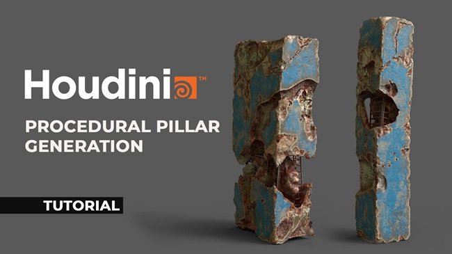 CGCircuit – Houdini Tutorial Procedural Pillar Generation  第1张