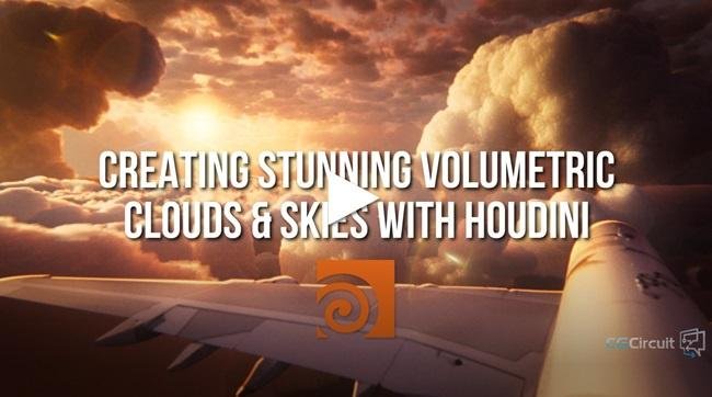 CGCircuit – Creating Stunning Volumetric Clouds & Skies with Houdini  第1张