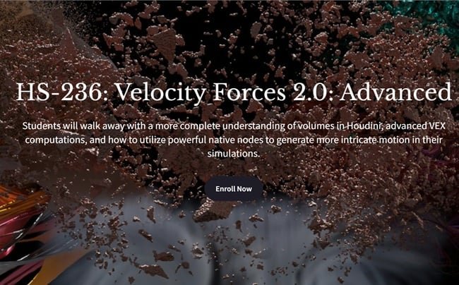 Houdini School – HS-236: Velocity Forces 2.0: Advanced