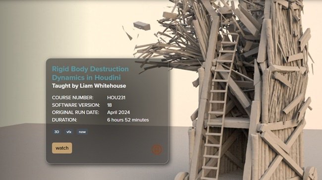 FXPHD – HOU231 Rigid Body Destruction Dynamics in Houdini  第1张