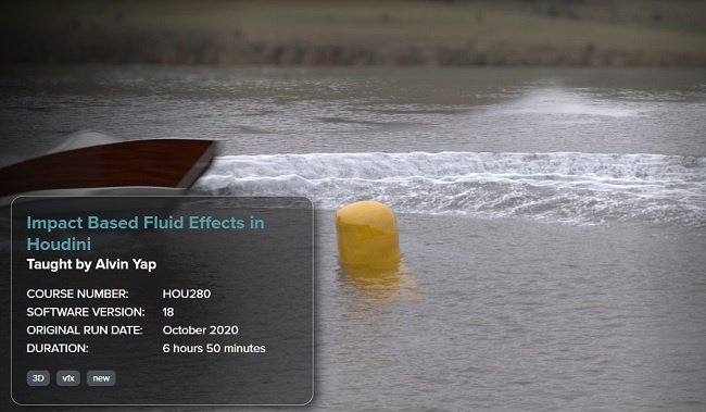 FXPHD – HOU280 Impact Based Fluid Effects in Houdini