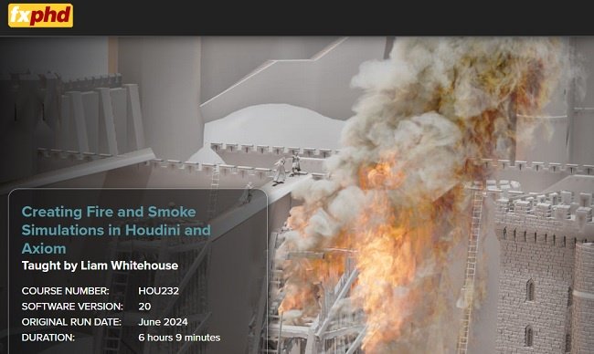 FXPHD – HOU232 – Creating Fire and Smoke Simulations in Houdini and Axiom