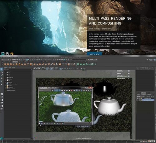 Multi Pass Rendering and Compositing – full video tutorial by The Gnomon Workshop