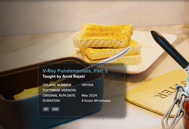 FXPHD – VRY104 – V-Ray Fundamentals Part 2