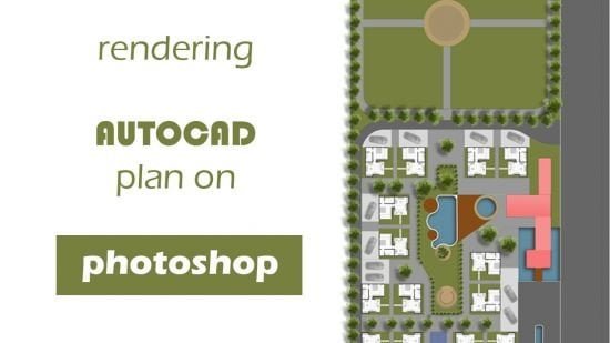 Rendering an AUTOCAD plan on Photoshop  第1张
