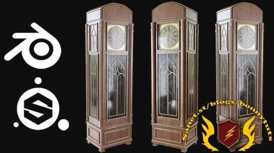 Creating a Hall Clock in Blender and Substance Painter  第1张
