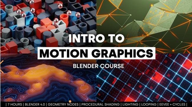 Blendermarket – Intro to Motion Graphics (Blender Course)  第1张