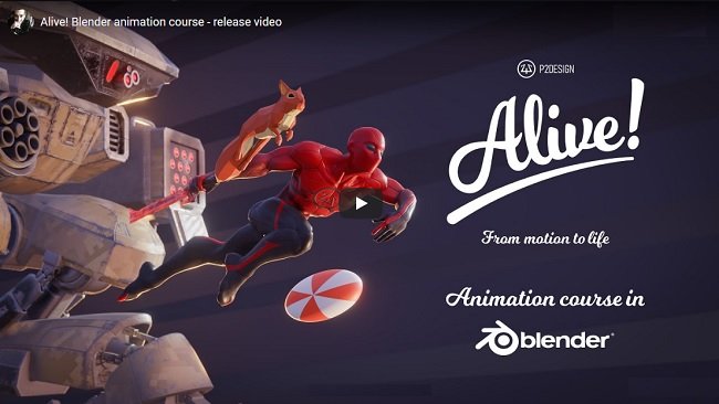 Gumroad – P2design Alive! Animation course in Blender  第1张