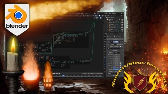 Blender Geometry Node Fire Animation