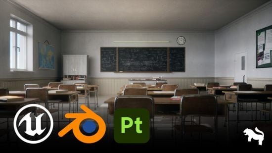 Unreal Engine 5, Blender – Creating a Classroom Environment