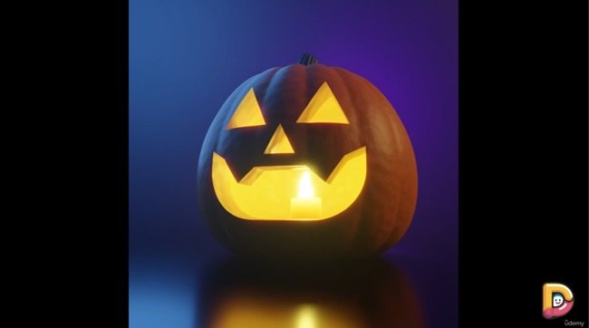 Blender 3D for Beginners: Create a Spooky Jack-o’-Lantern!