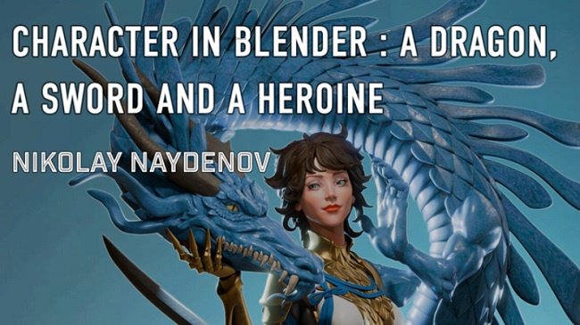 IAMAG – Mastering Character Creation in Blender Modeling a Dragon, Sword, and Heroine (Dragon girl course)  第1张