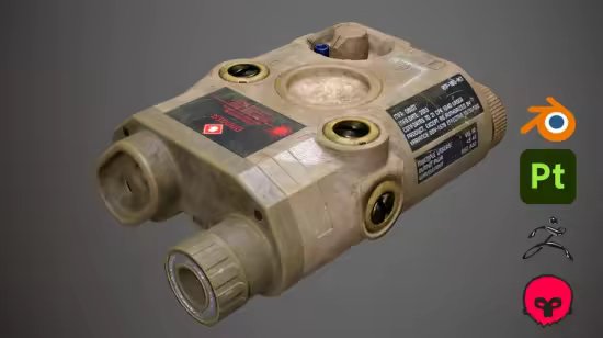 3D Laser Sight: From Modeling to Game-Ready Asset
