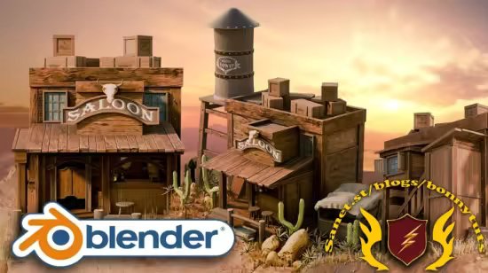 Master Blender 3D with Wild West Environments