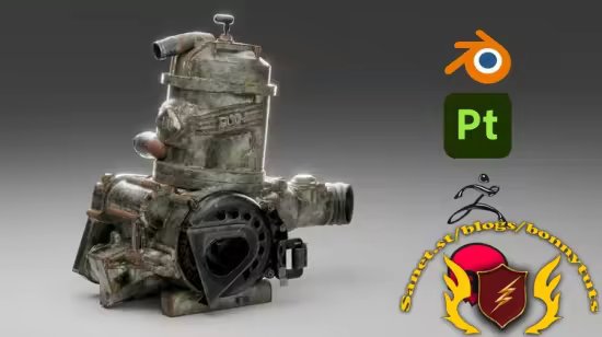 Old Engine Creation in Blender ⏐ Substance Painter
