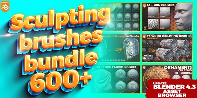 Superhive – Blender Sculpting Brushes Asset Browser  第1张