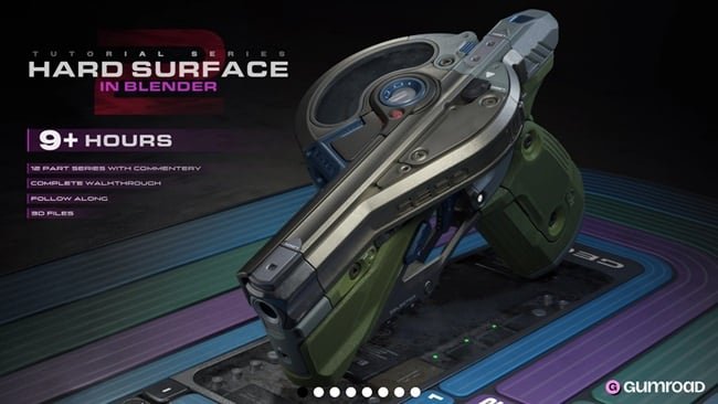 Gumroad – Hard Surface in Blender Part 1 and 2