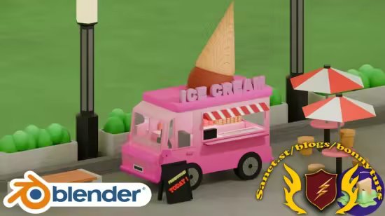 Blender Ice Cream Truck: Model & Animate a Sweet Scene