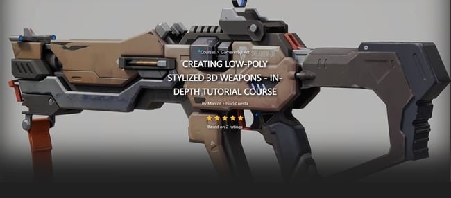 FastTrackTutorials – Creating Low-Poly Stylized 3D Weapons – In-Depth Tutorial Course
