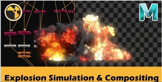 Skillshare – Explosion Simulation & Compositing Course | Maya Nuke  第1张