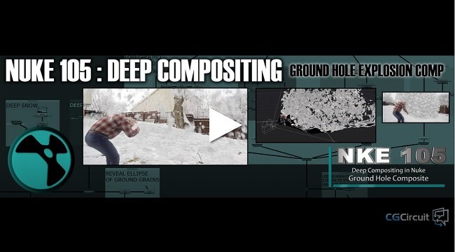 CGCircuit – NKE 105 Deep Compositing in Nuke Ground Hole Composite  第1张
