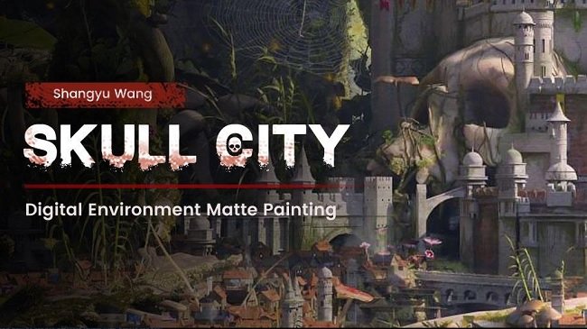 Wingfox – Digital Environment Matte Painting Skull City with Shangyu Wang  第1张