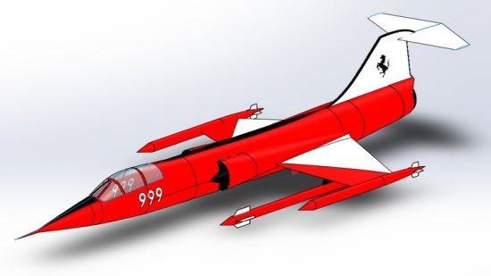 SOLIDWORKS: Lockheed Martin F104 StarFighter  第1张