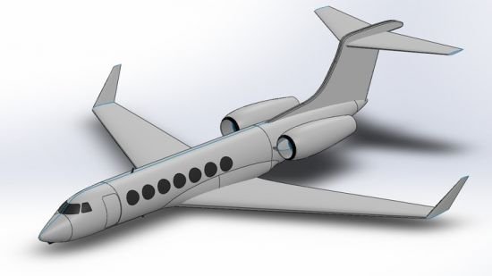 SolidWorks: Gulfstream G550  第1张