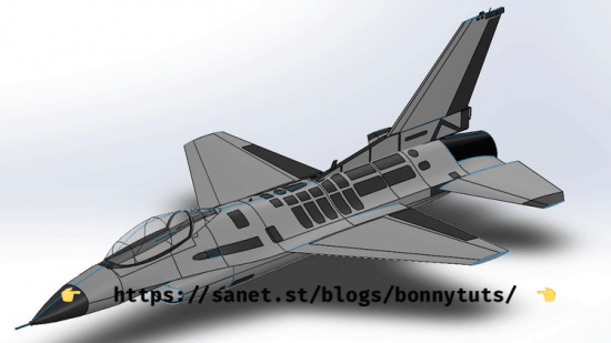 SOLIDWORKS: General Dynamics F-16C Fighting Falcon  第1张