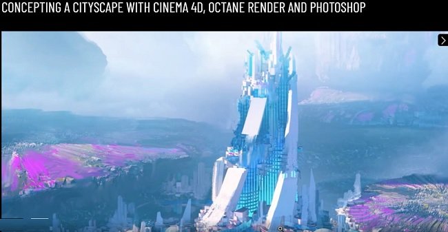 IAMAG – Concepting a cityscape with Cinema 4D, Octane render and Photoshop