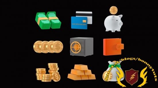 Create 3D finance icon set with Cinema 4D  第1张