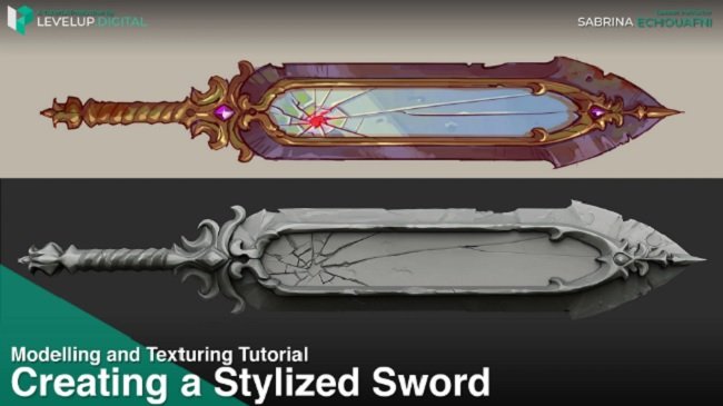 Levelup.Digital – Creating a Stylized Sword Sabrina Echouafni  第1张