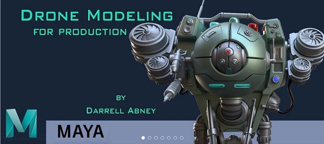 Gumroad – Medical Drone 3d modeling Hard Surface Tutorial Workshop Maya & Arnold  第1张