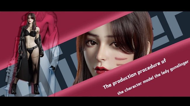 WingFox – Lady Gunslinger A tutorial of production a model fair lady character  第1张
